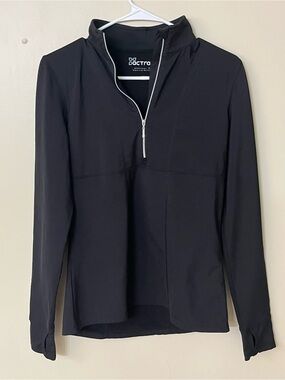 Actra Black Quarter Zip Performance Pullover